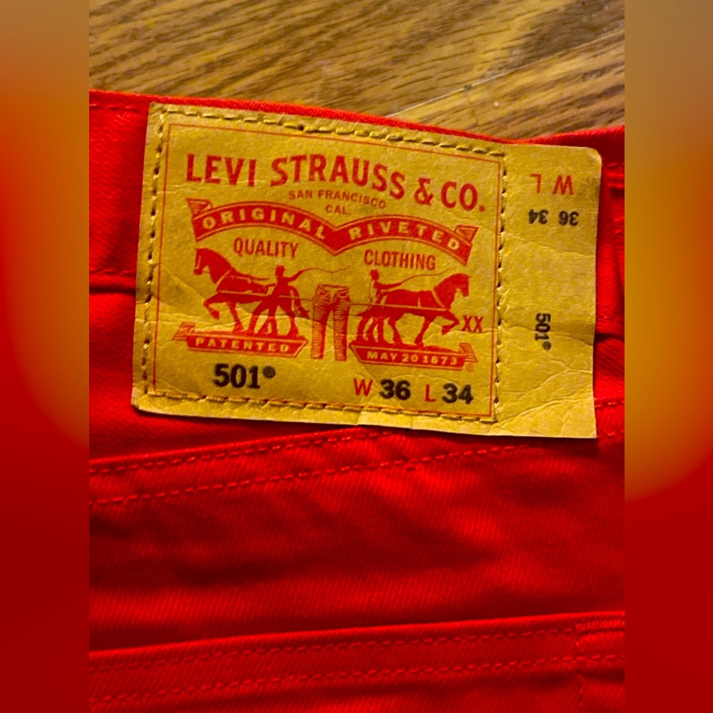 Men’s classic 501 Levi jeans